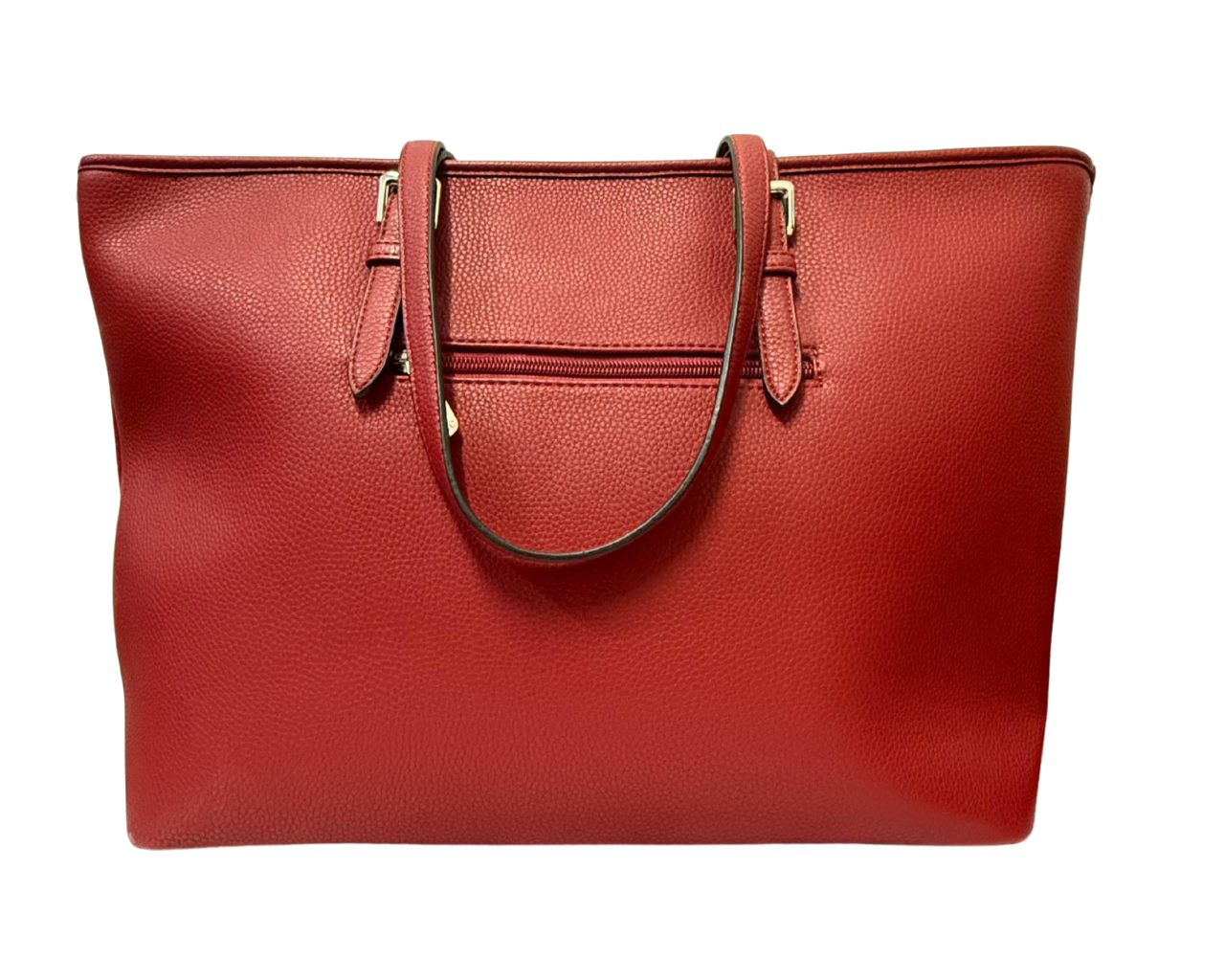 Women's Faux leather Shoulder bag with pompom and scarf