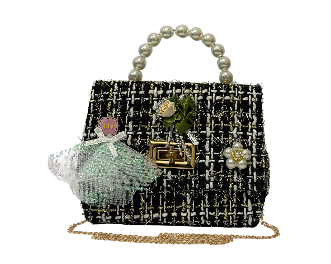 Kids Girls Diamante Glitter Clutch Hand Bag
