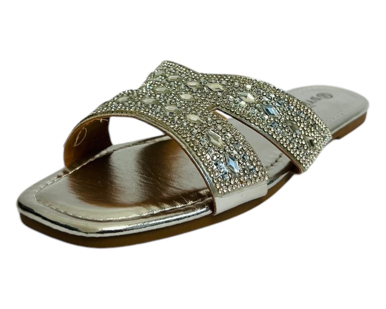 Women's Lightweight Smart Faux Leather Flat Slider