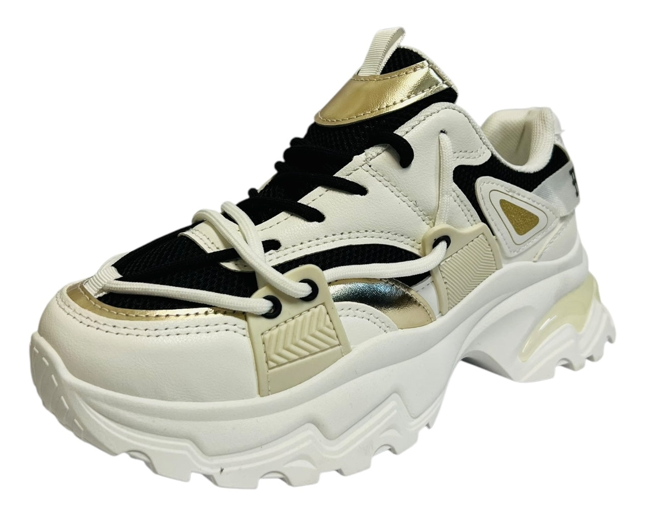 Women's Chunky Sole Lace Up Casual Trainers