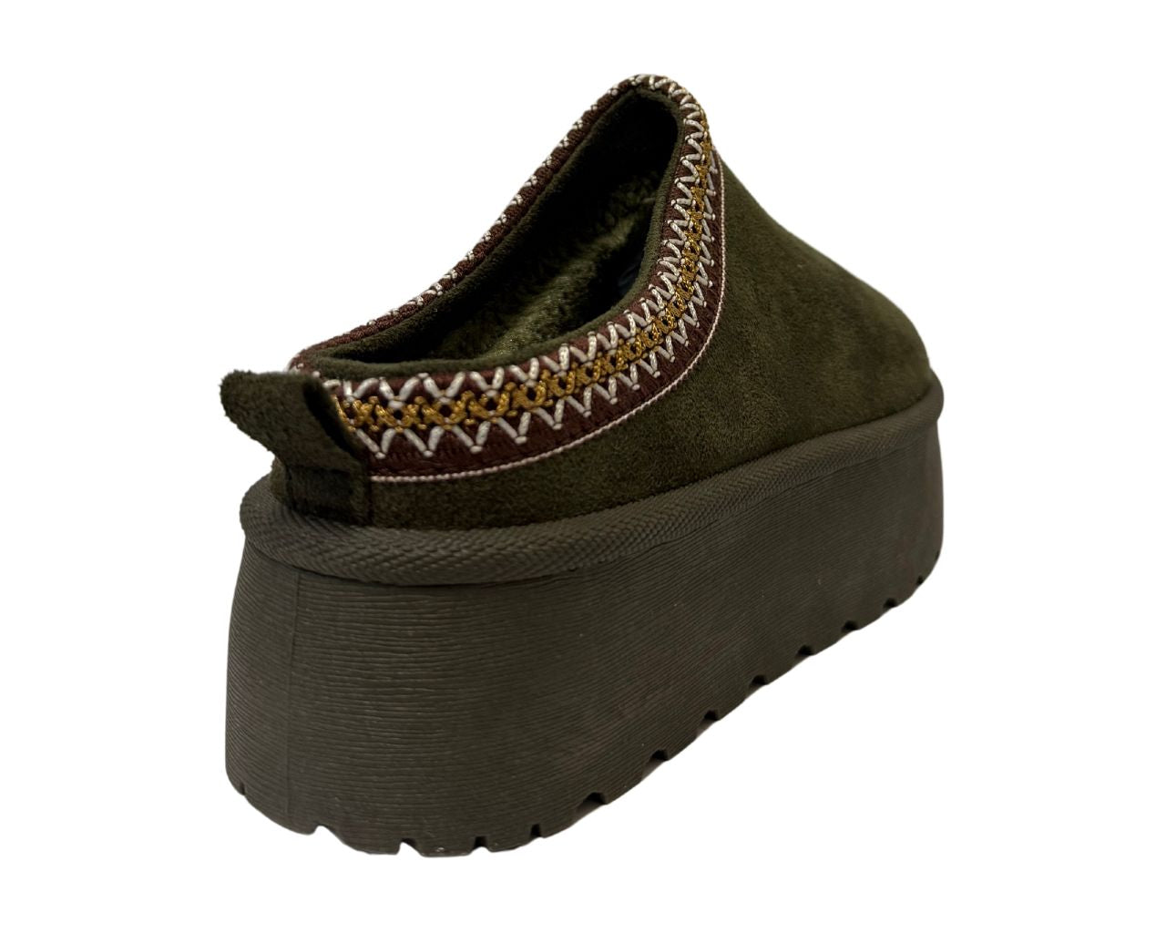 Women's Fold Over Faux Fur Lining Platform Ankle Boots
