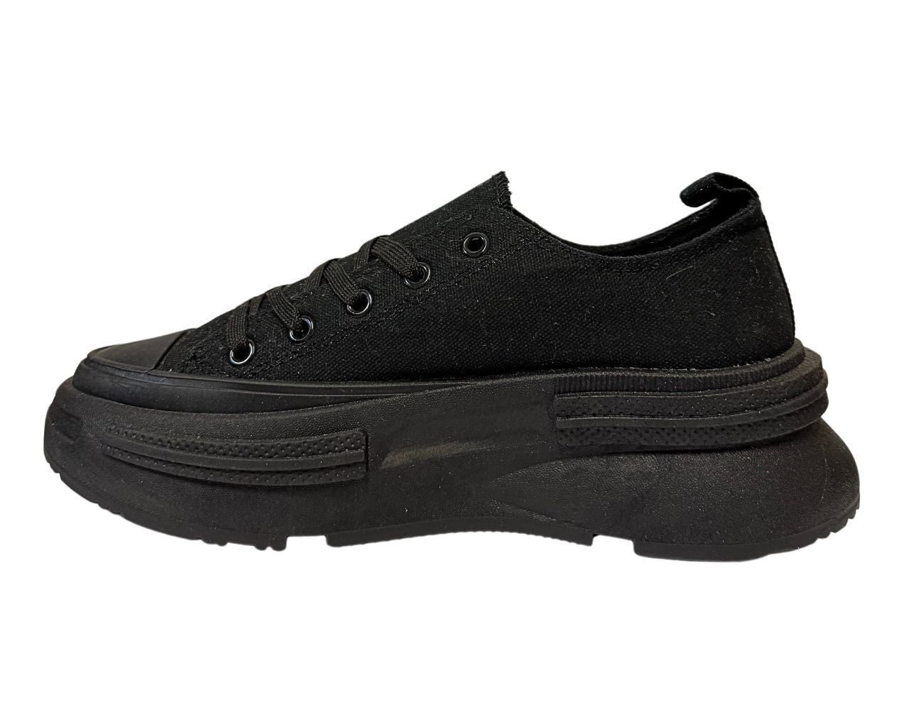 Women's Canvas Classic Lace Up Sports Leisure Trainers