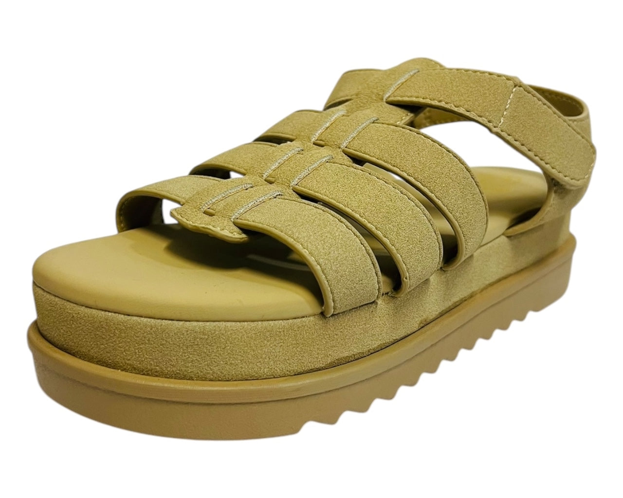 Women's Faux Leather Chunky Sole Gladiator Fashionable Sandals