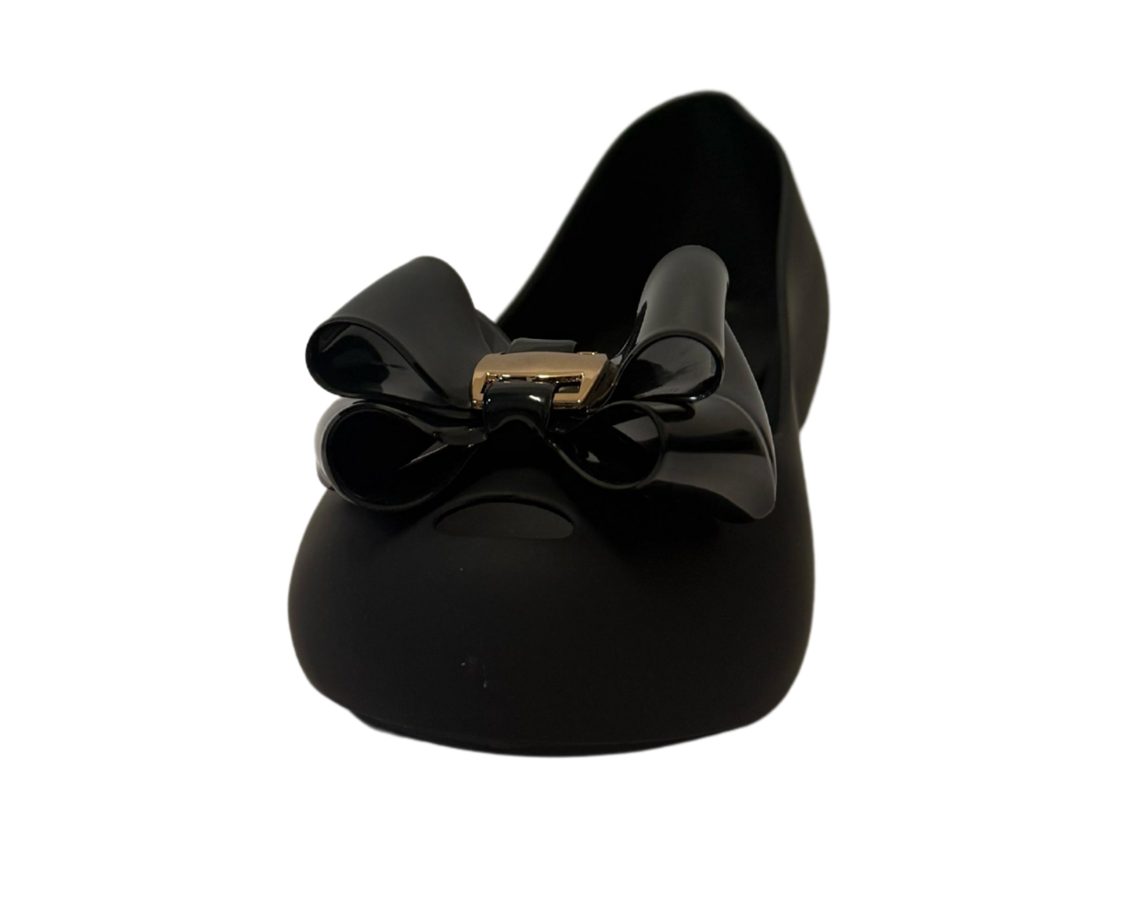 Women's Flat Bow Jelly Office Work School Slip On Comfy Ballerina Shoes