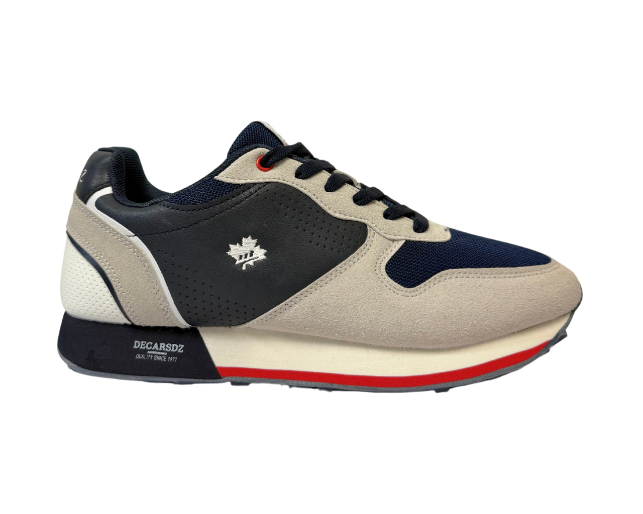 Men's Casual Faux Leather Lace Up Trainers