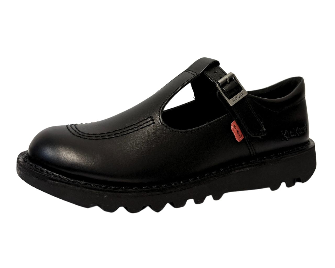 Kickers kick T Bar YF Leather 1002 T BAR Shoes Black