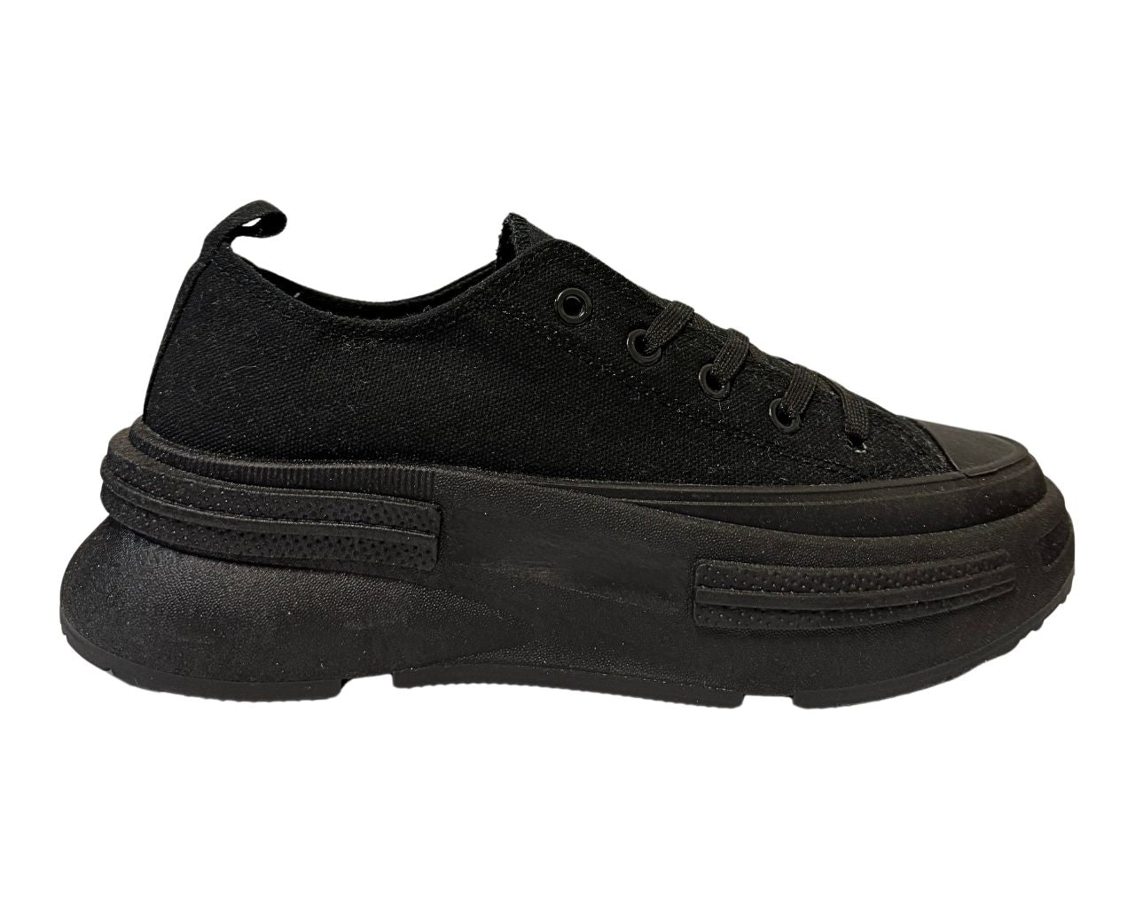 Women's Canvas Classic Lace Up Sports Leisure Trainers