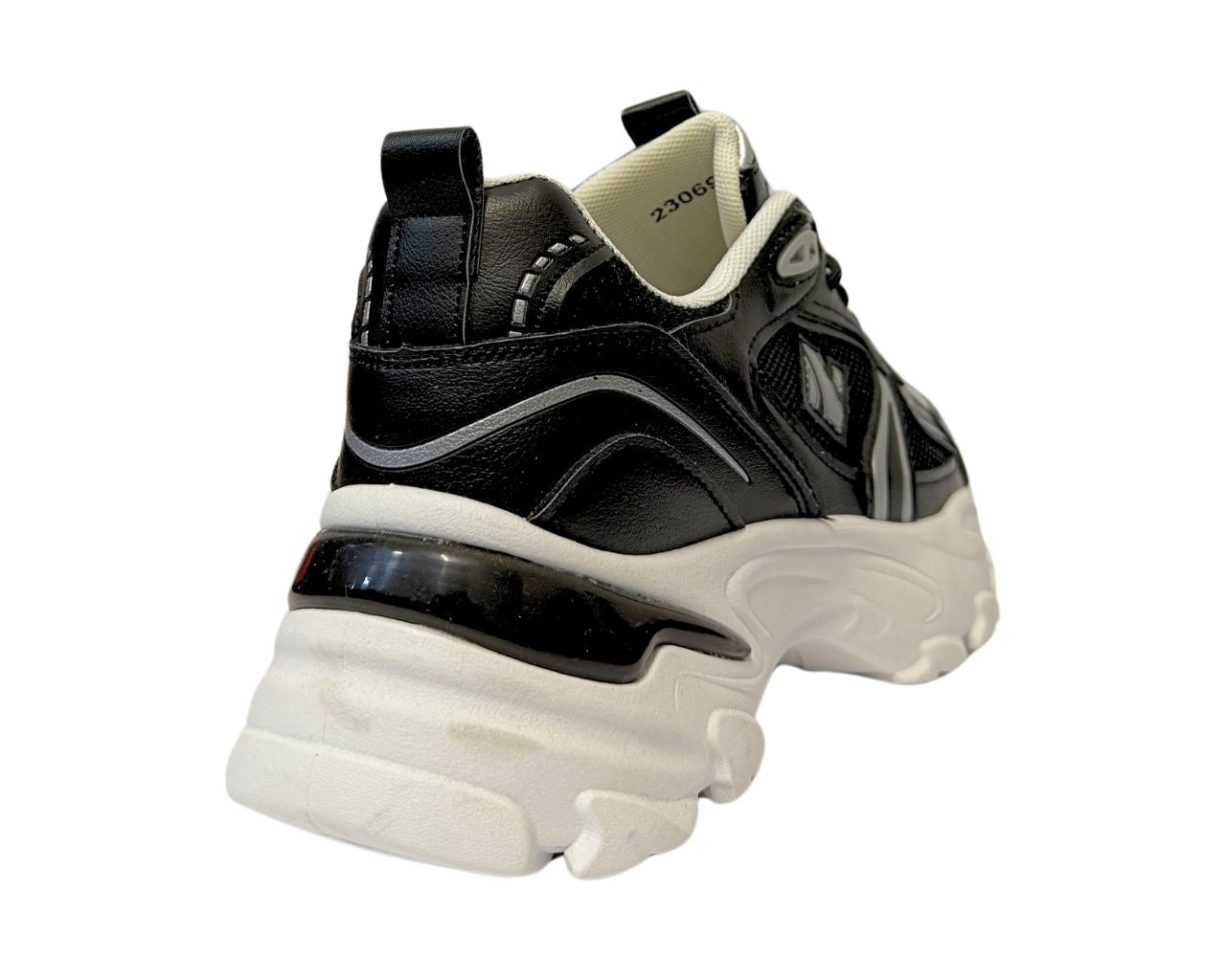 Women's Chunky Sole Lace Up Sports Comfy Gym Walking Trainers