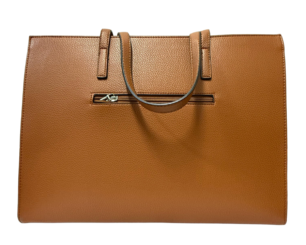 Women's Faux leather Shoulder bag with pompom and scarf