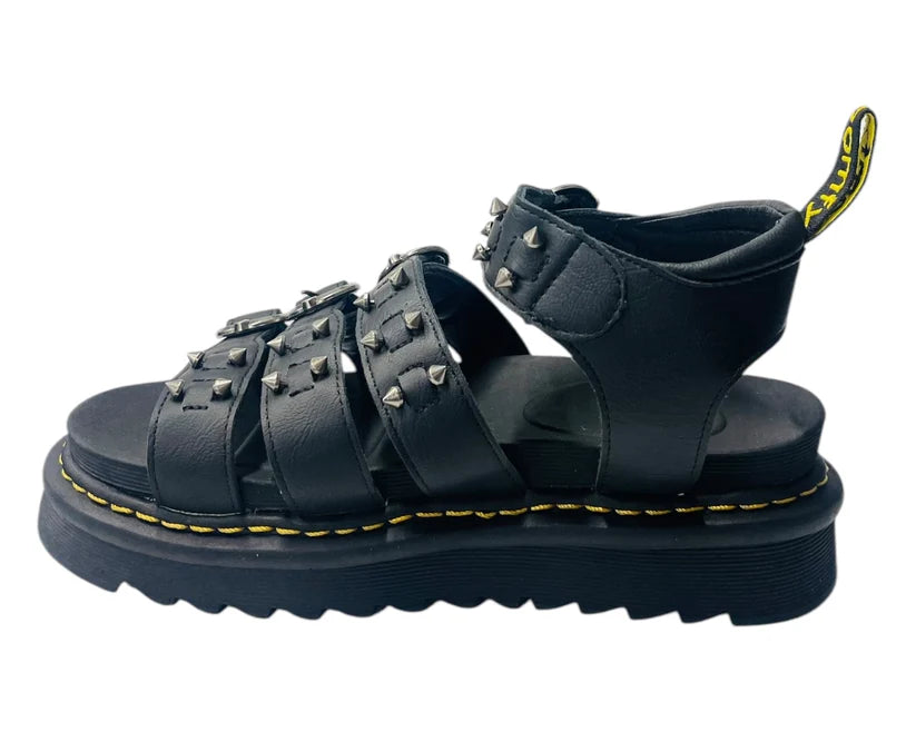 Women's Ankle Strap Hardware Pierced Sandals