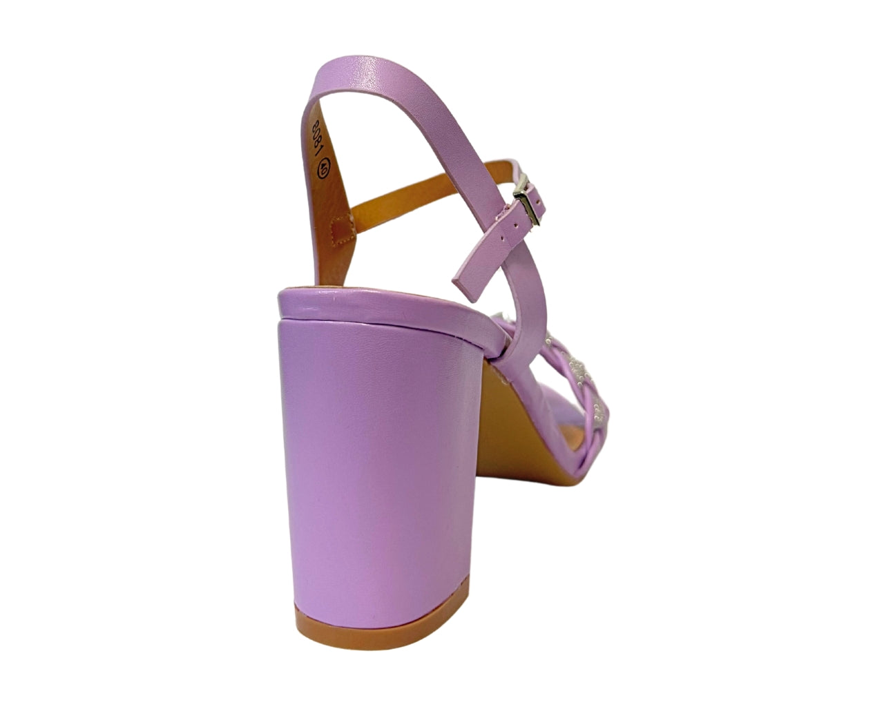 Women's 8081 Block Heel Ankle Strap Shoes