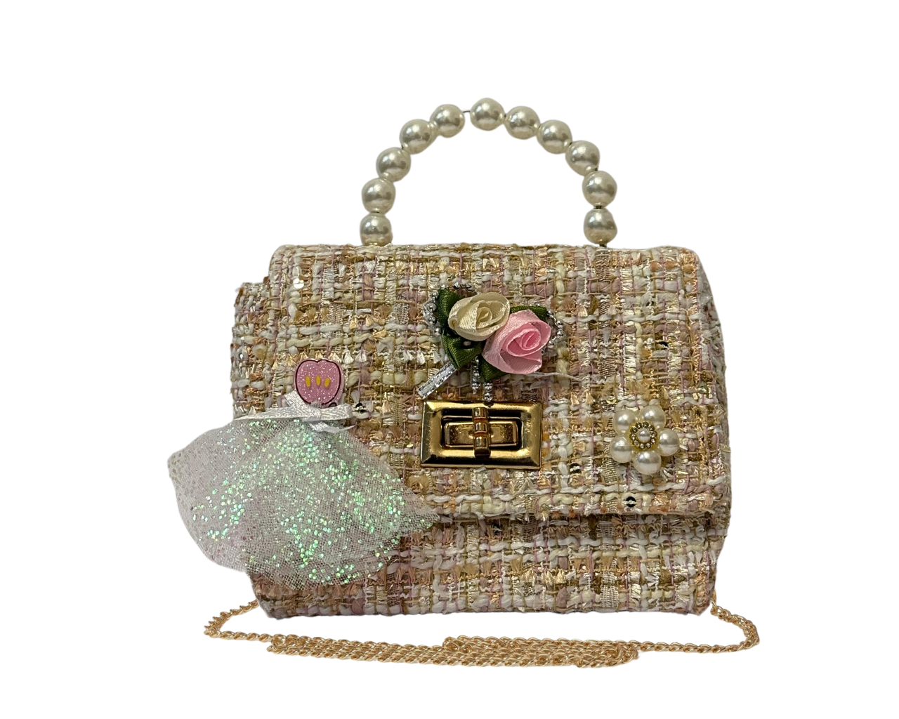 Kids Girls Diamante Glitter Clutch Hand Bag