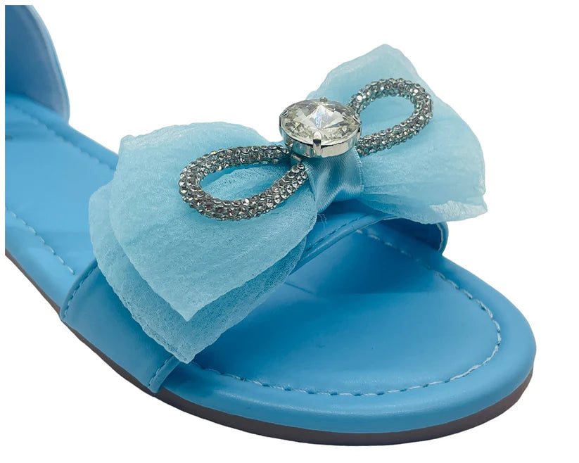 Women's Smart Flat Jewelled Comfy Sliders