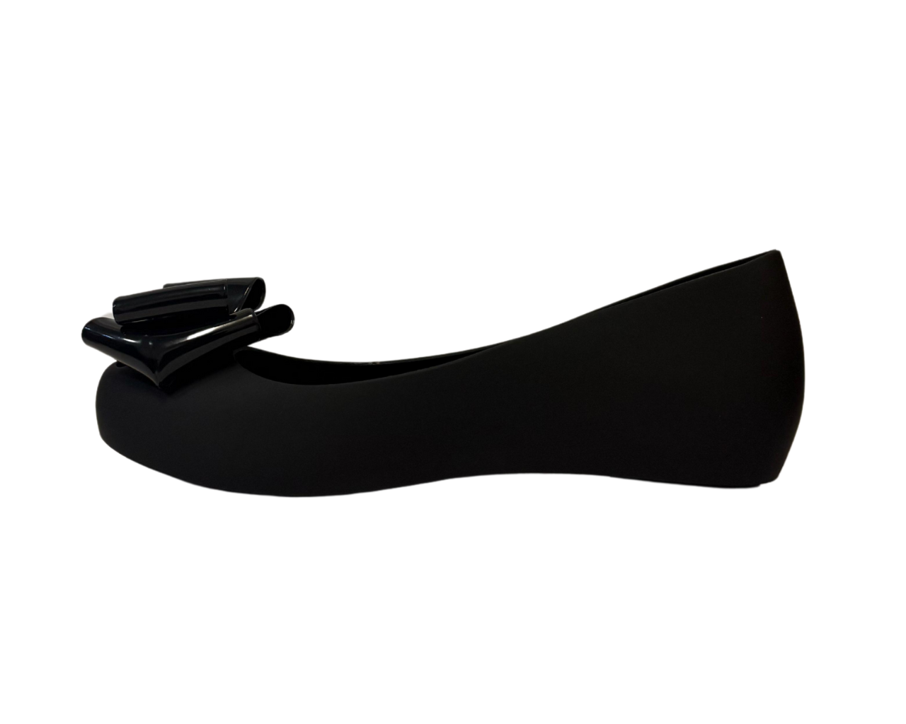 Women's Flat Bow Jelly Office Work School Slip On Comfy Ballerina Shoes
