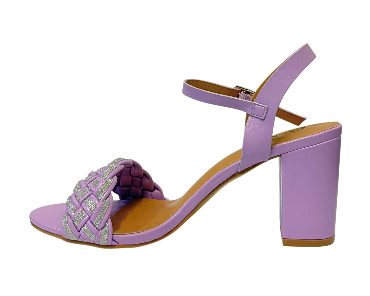 Women's 8081 Block Heel Ankle Strap Shoes