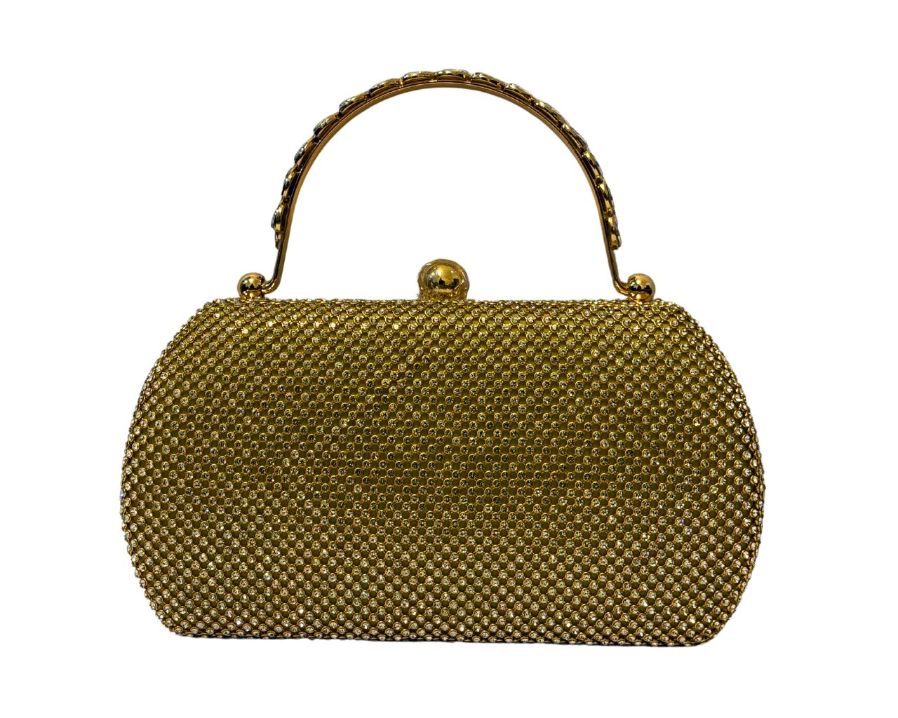 Women Elegant Box Bag with Zircon Embellishments, Decorative Handles & Detachable Chain