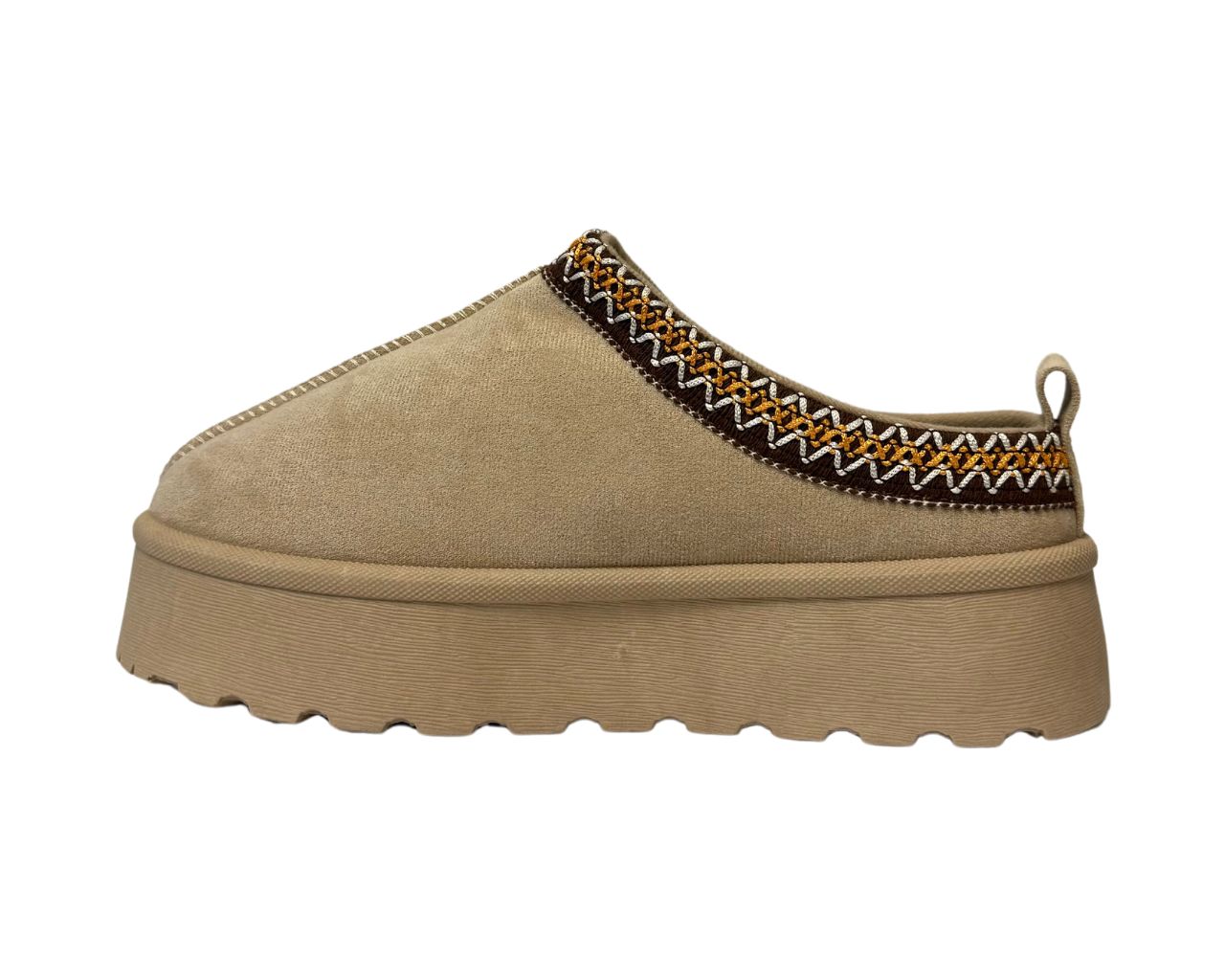 Women's Faux Fur Lined Aztec Platform Shoes