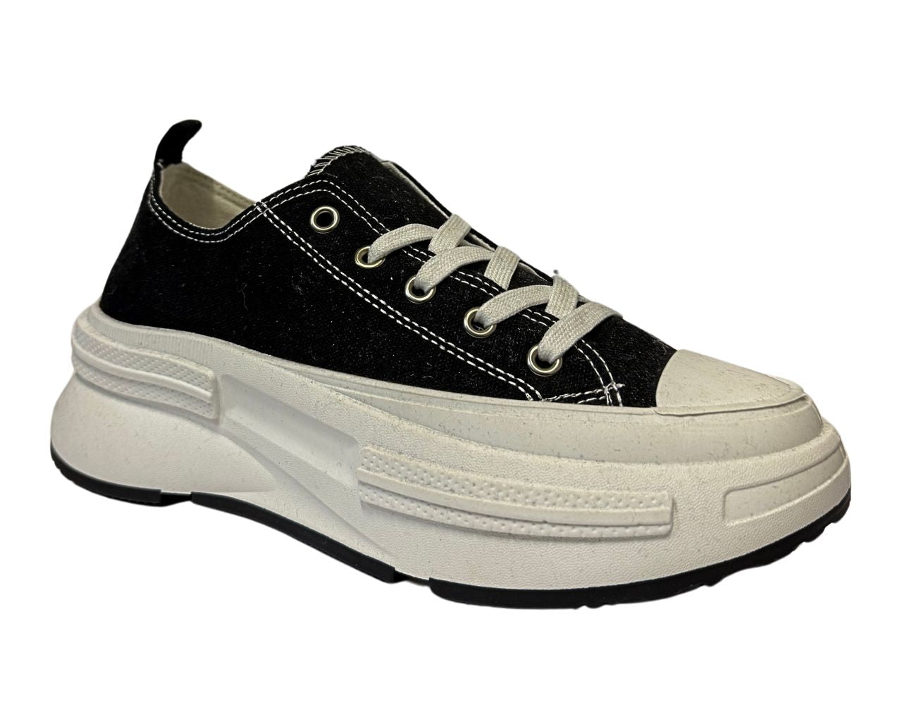 Women's Canvas Classic Lace Up Sports Leisure Trainers