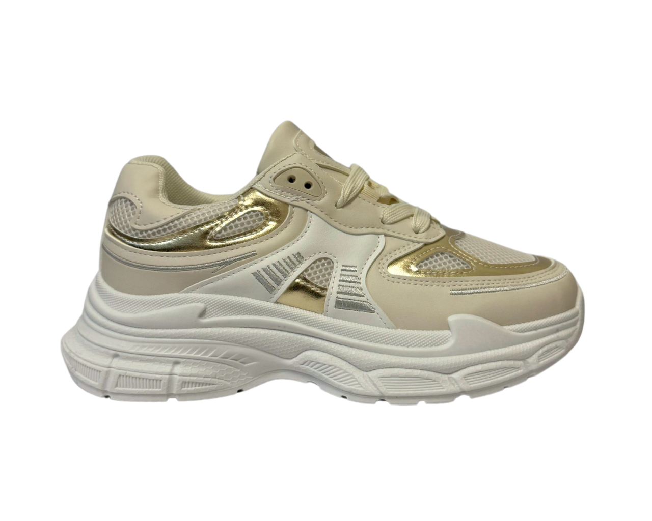 Women's Chunky Sole Lace Up Sports Trainers