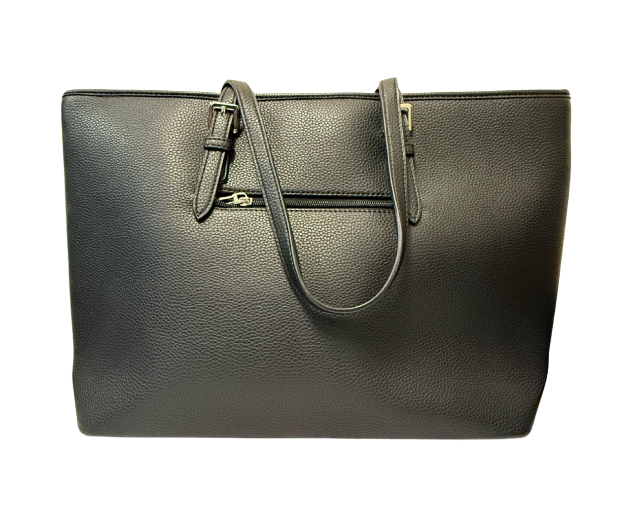 Women's Faux leather Shoulder bag with pompom and scarf
