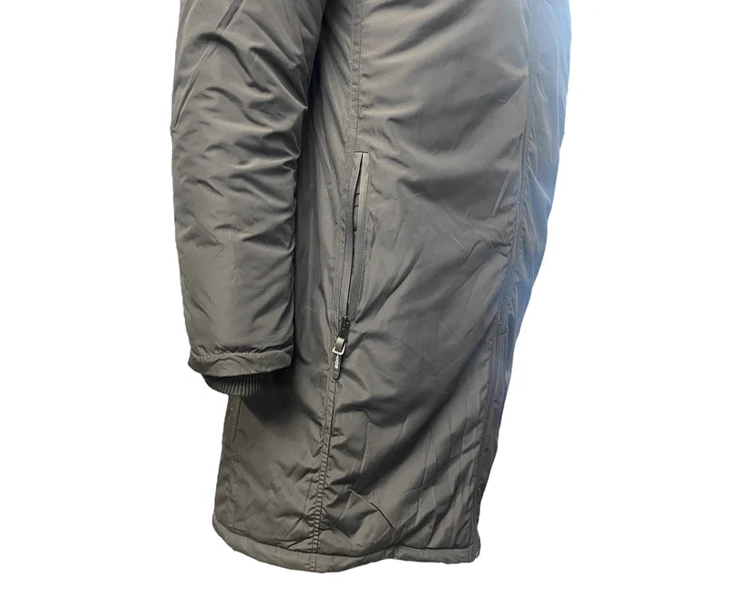 Full Zip Hooded Padded Long Parka Jacket