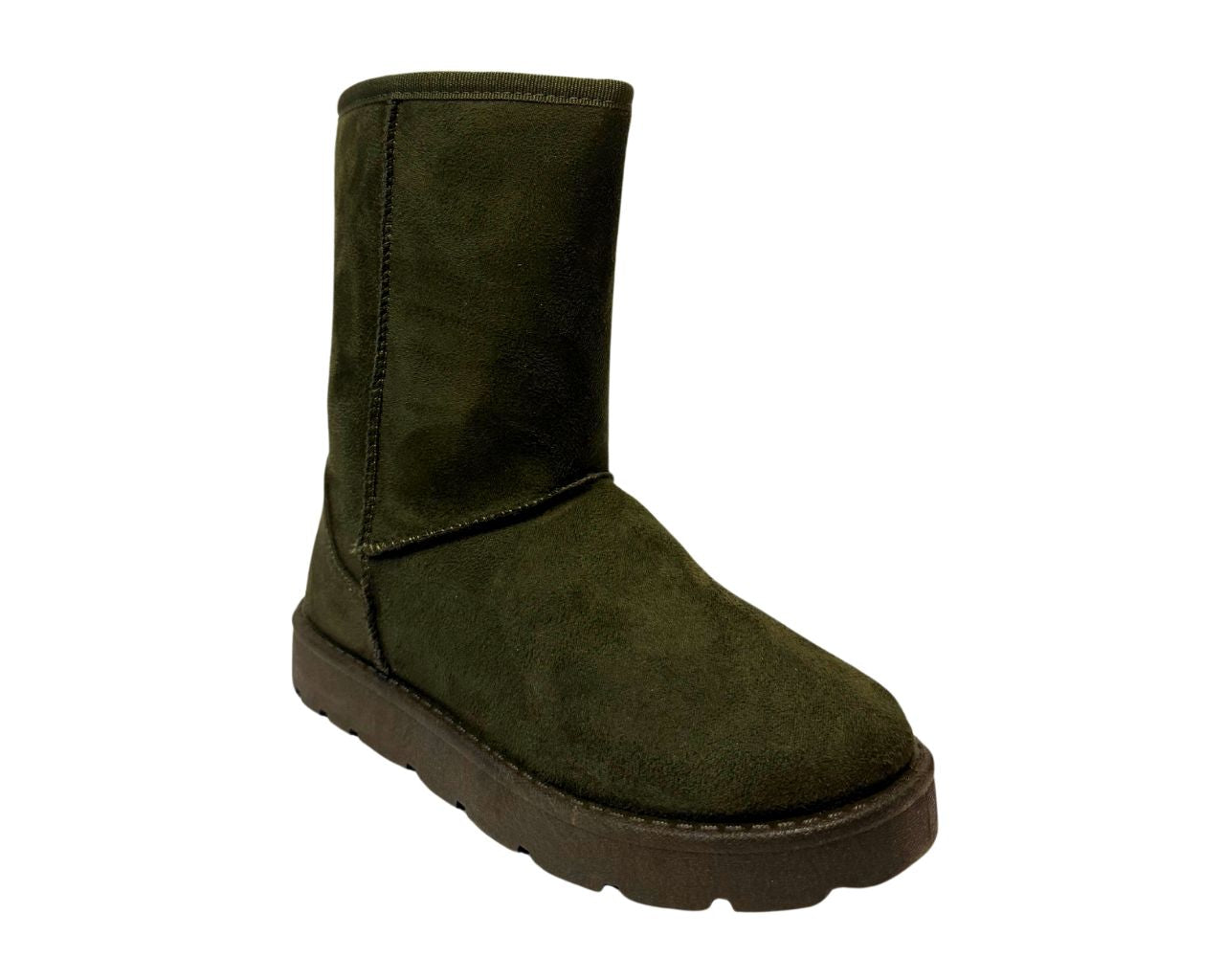 Women's Faux Suede Fur Platform Ankle Boots