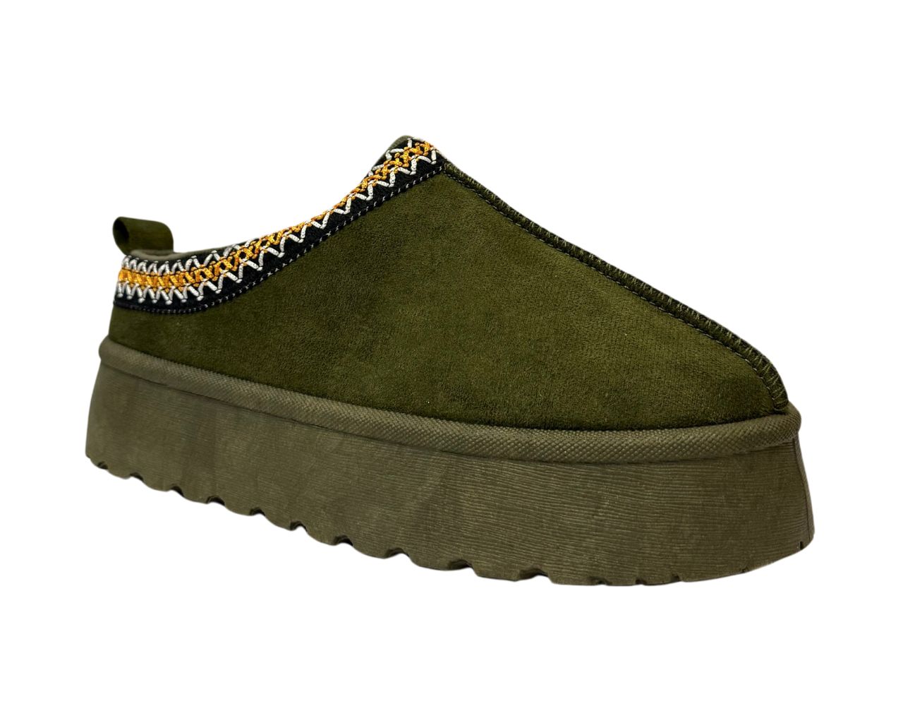Women's Faux Fur Lined Aztec Platform Shoes