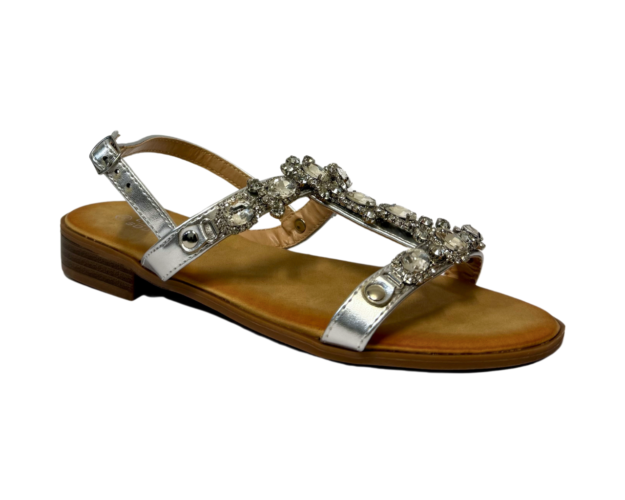 Women's Ankle Strap Flat Zip Gladiator Sandals