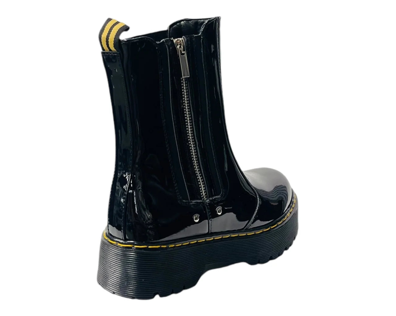 Women's Chunky Sole Zip Chelsea Ankle Boots