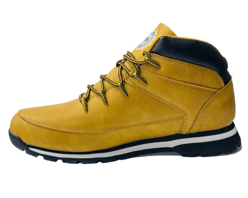 Men's Faux Leather Lace Up Hiking Boots