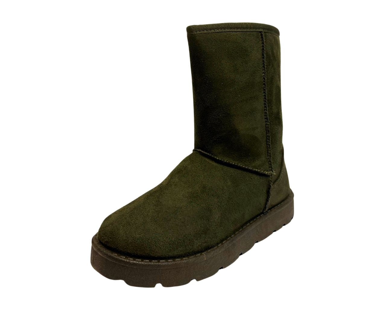 Women's Faux Suede Fur Platform Ankle Boots