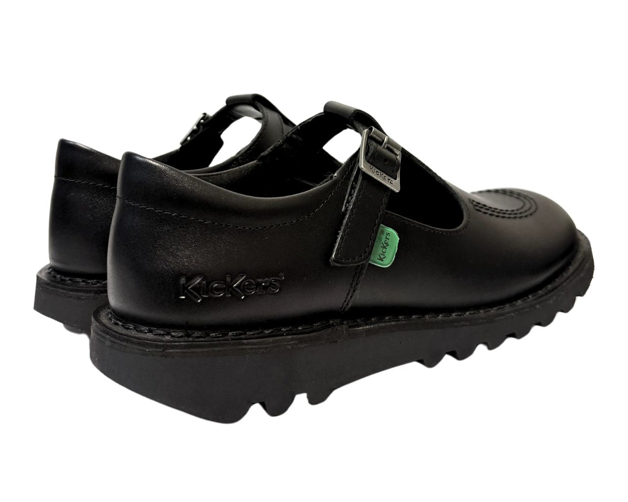 Kickers kick T Bar YF Leather 1002 T BAR Shoes Black