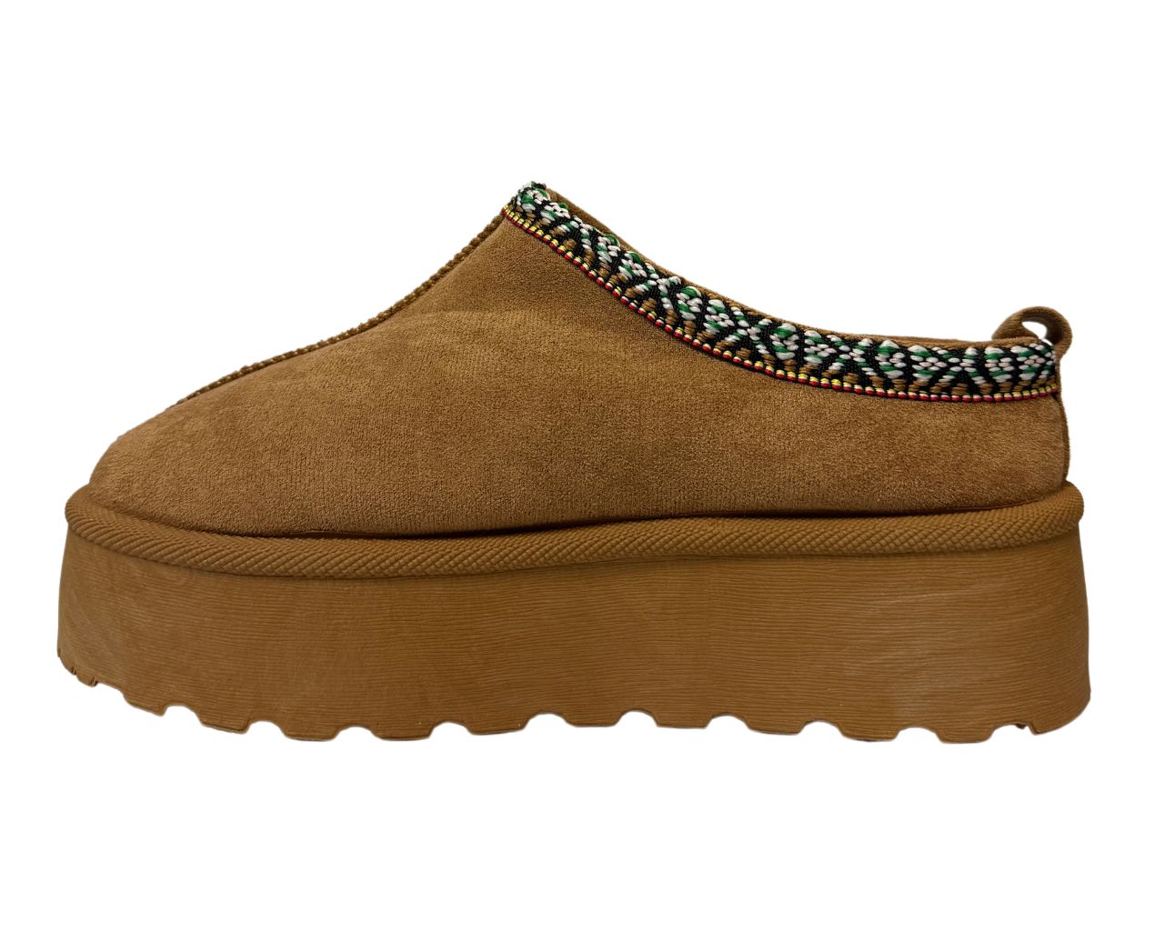 Faux Fur Lined Aztec Platform Shoes