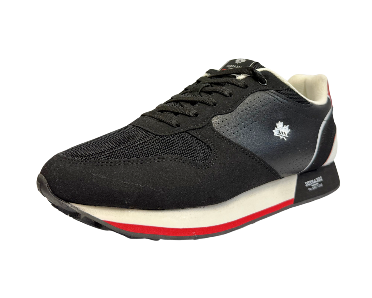 Men's Casual Faux Leather Lace Up Trainers