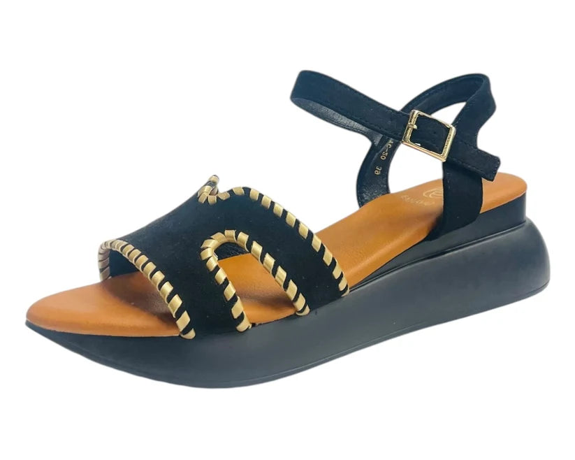 Women's Lightweight Ankle Strap Padded Wedge Sandals