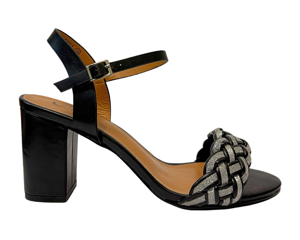 Women's 8081 Block Heel Ankle Strap Shoes