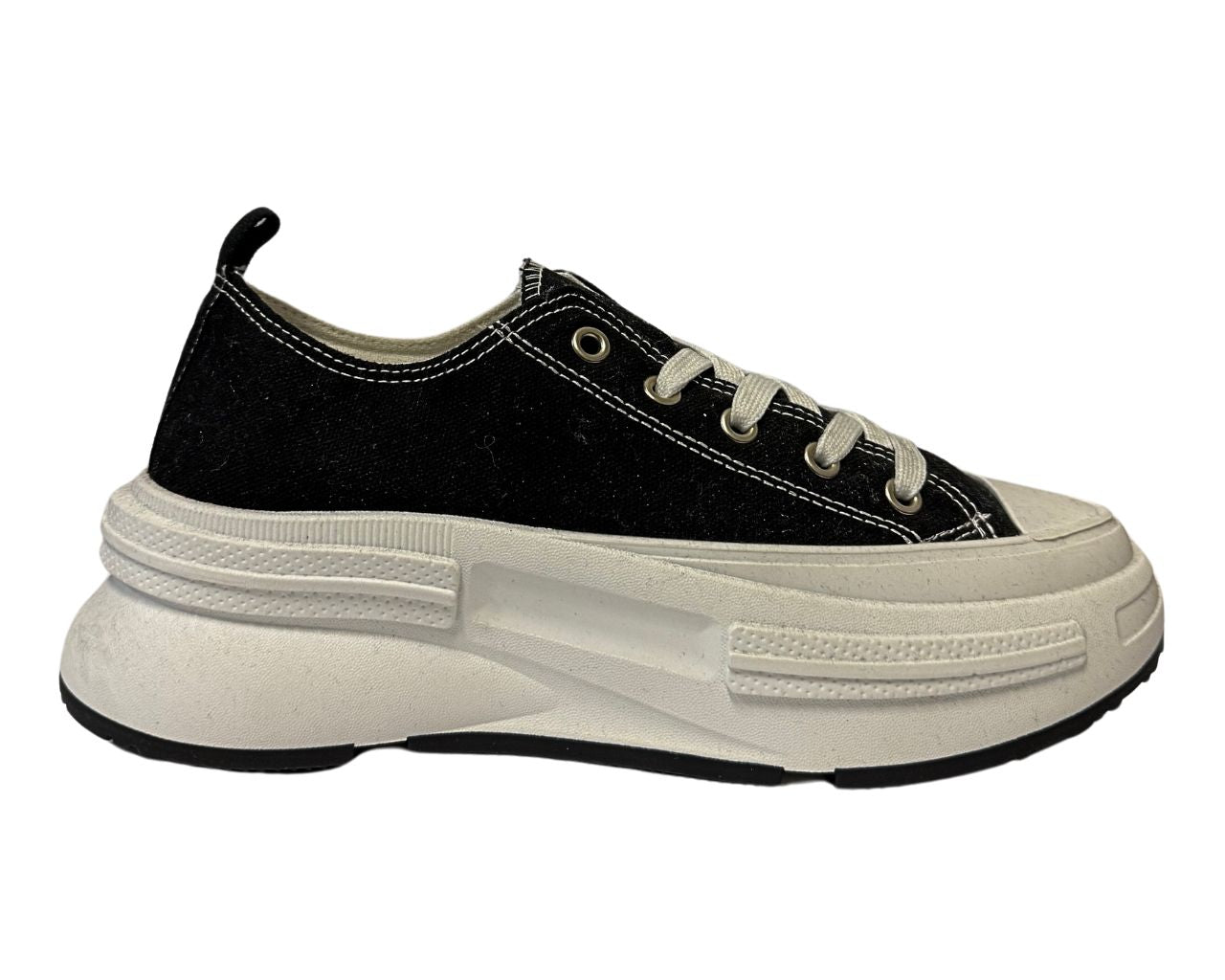 Women's Canvas Classic Lace Up Sports Leisure Trainers