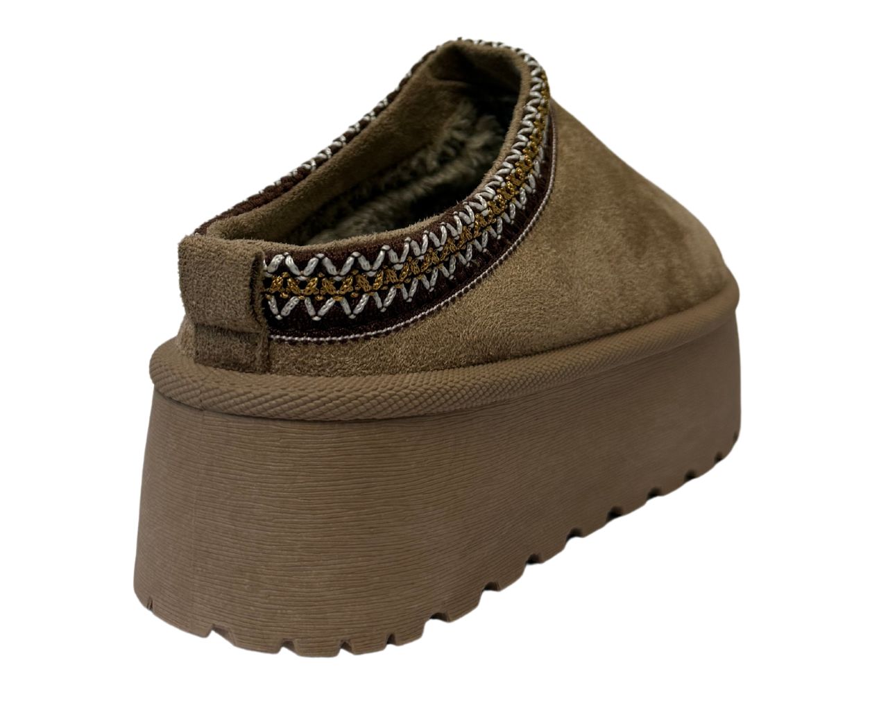 Women's Fold Over Faux Fur Lining Platform Ankle Boots