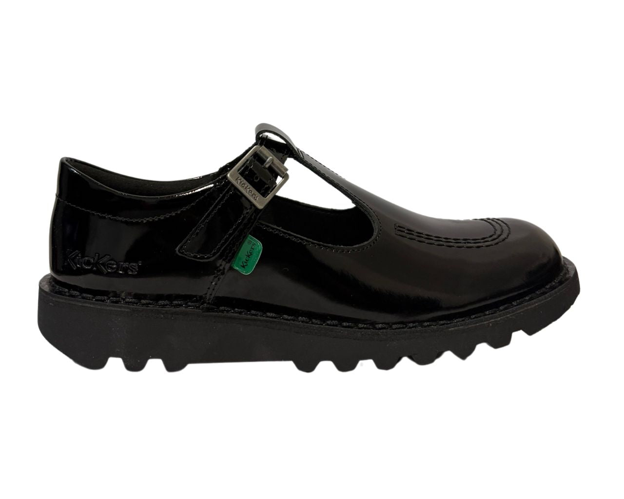 Kickers kick T Bar Patent Leather 112533 T BAR Shoes Black