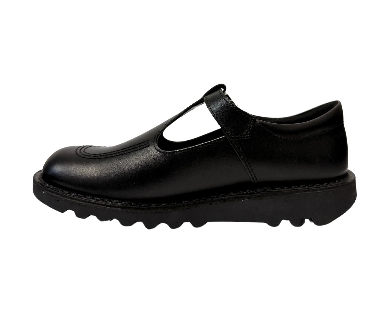Kickers kick T Bar YF Leather 1002 T BAR Shoes Black