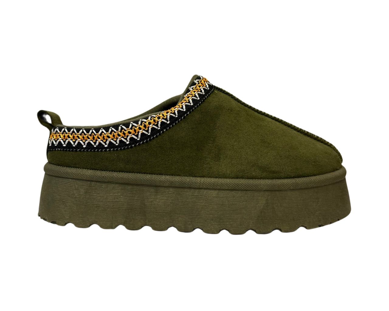 Women's Faux Fur Lined Aztec Platform Shoes