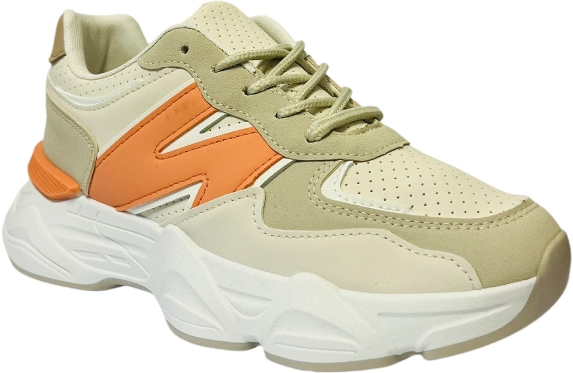 Women's Casual Chunky Sole Lace Up Trainers Size3-8