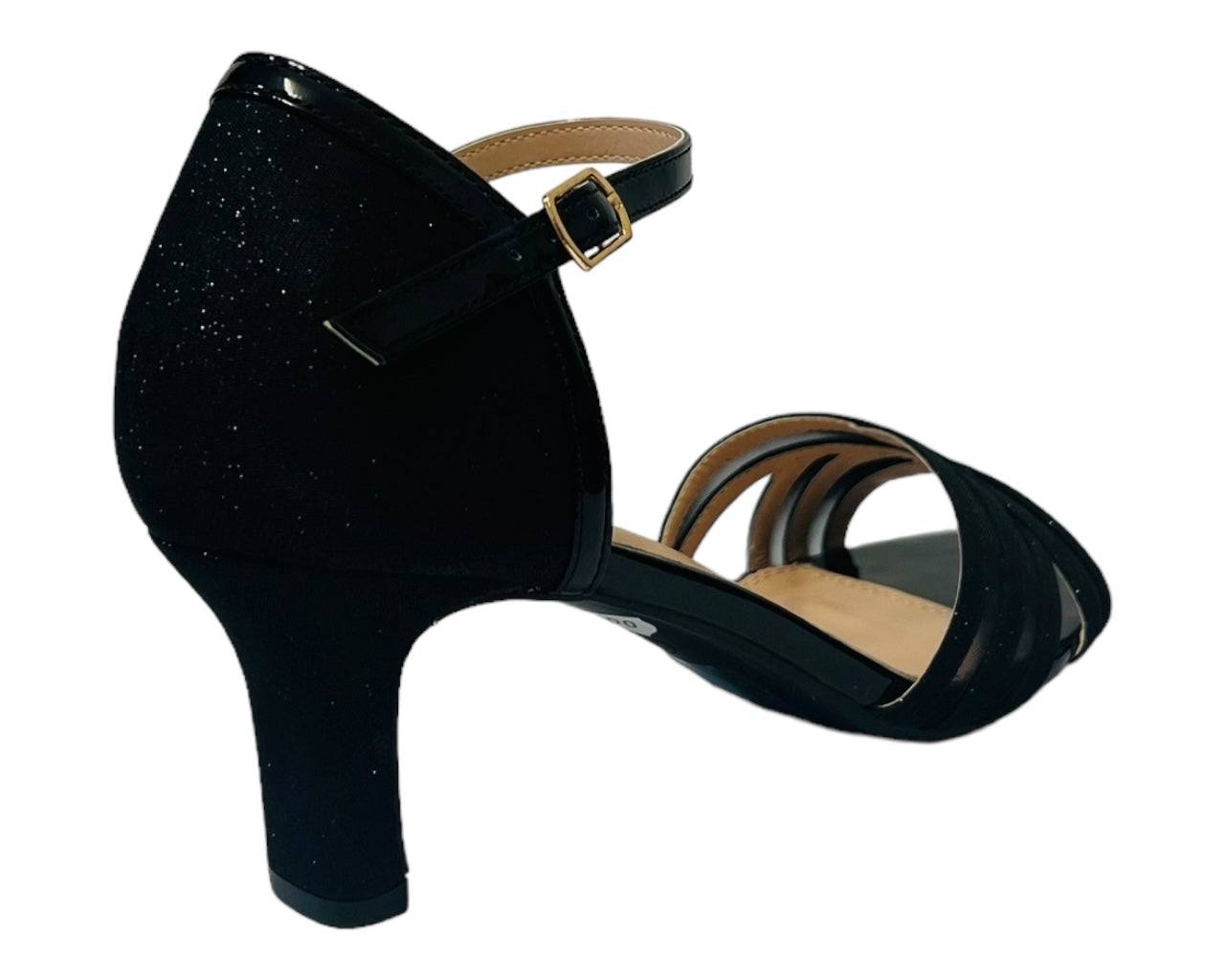 Women's Glitter Ankle Strap Block Heel Wedding Prom Party Fashion Shoes
