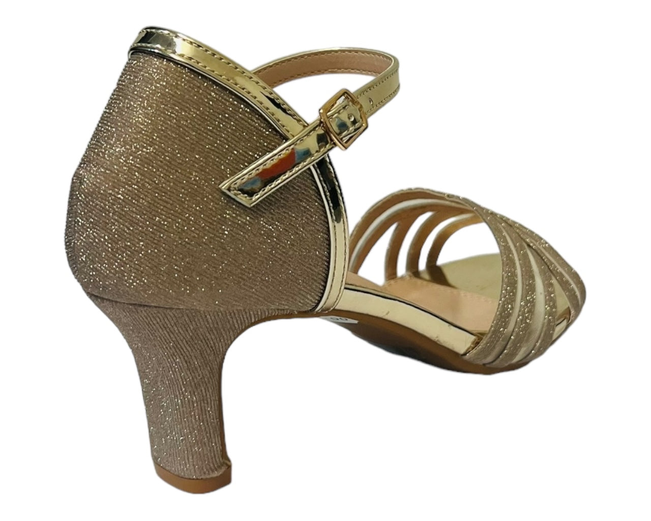 Women's Glitter Ankle Strap Block Heel Wedding Prom Party Fashion Shoes