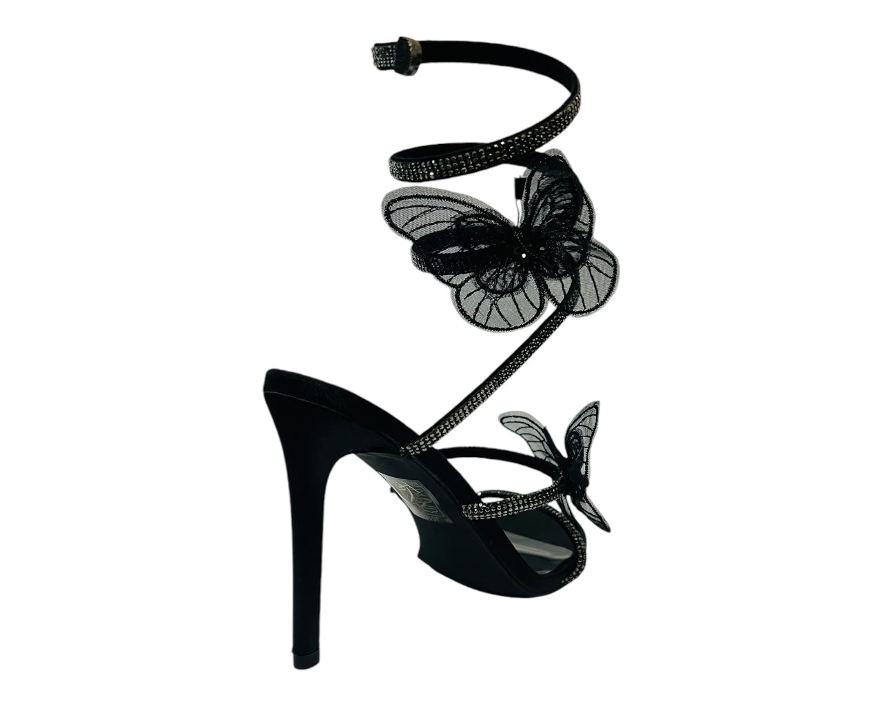 Women's Diamante Snake Butterfly Anklet High Heel Shoes
