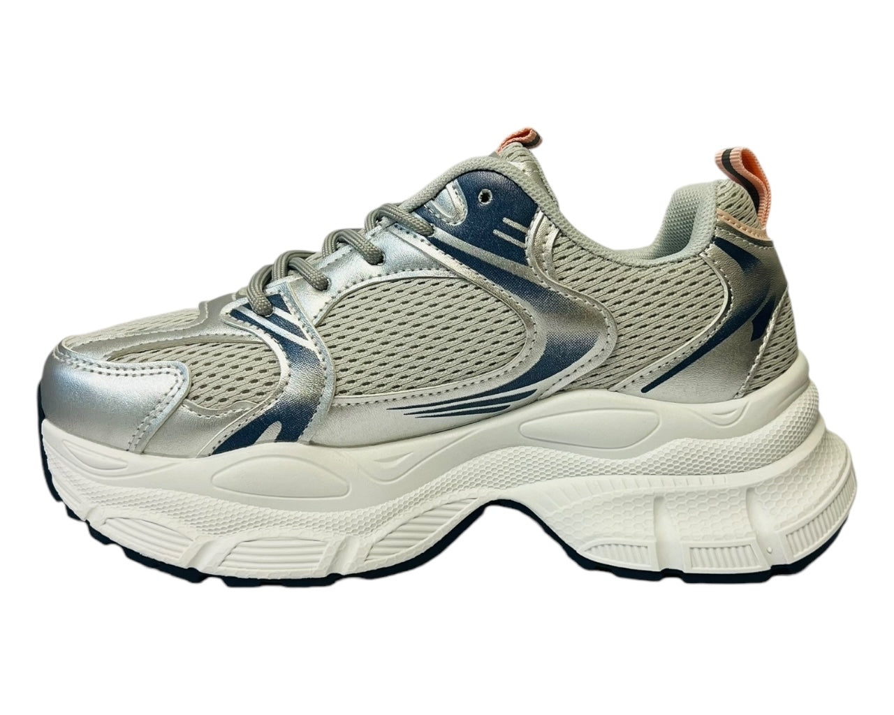 Women's Chunky Sole Lace Up Mesh Trainers SW002