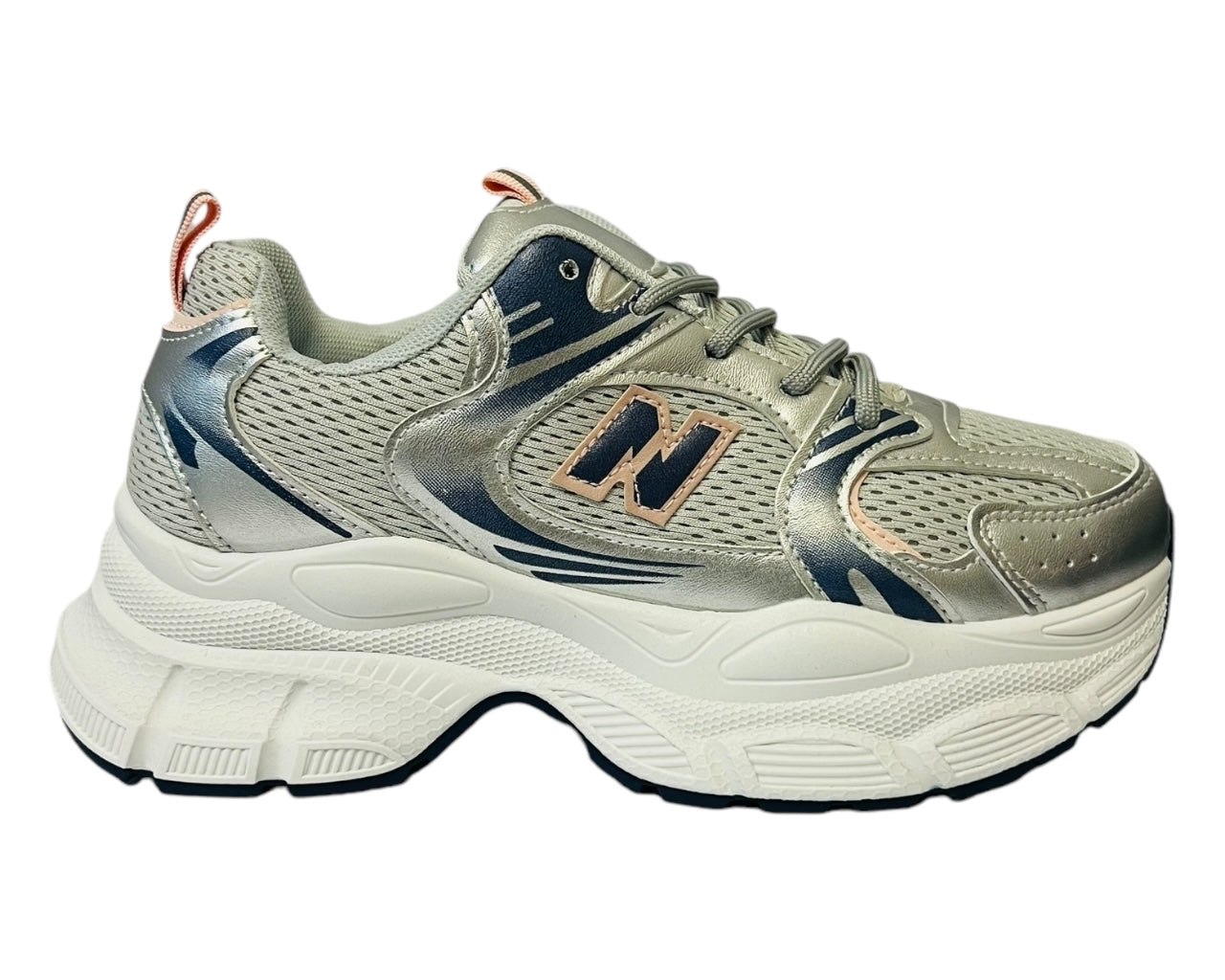 Women's Chunky Sole Lace Up Mesh Trainers SW002