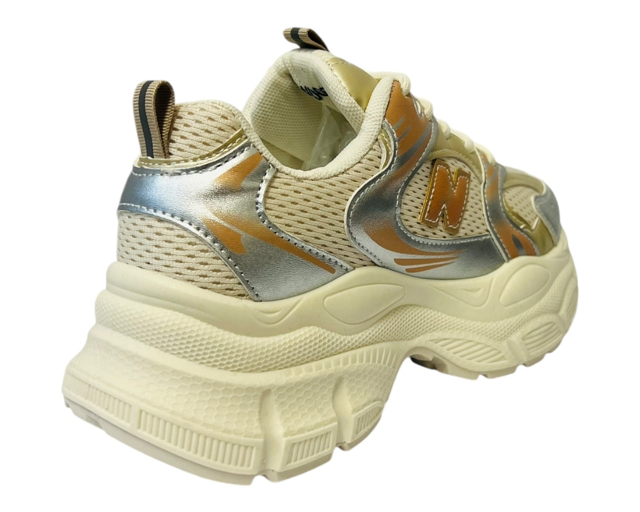 Women's Chunky Sole Lace Up Mesh Trainers SW002