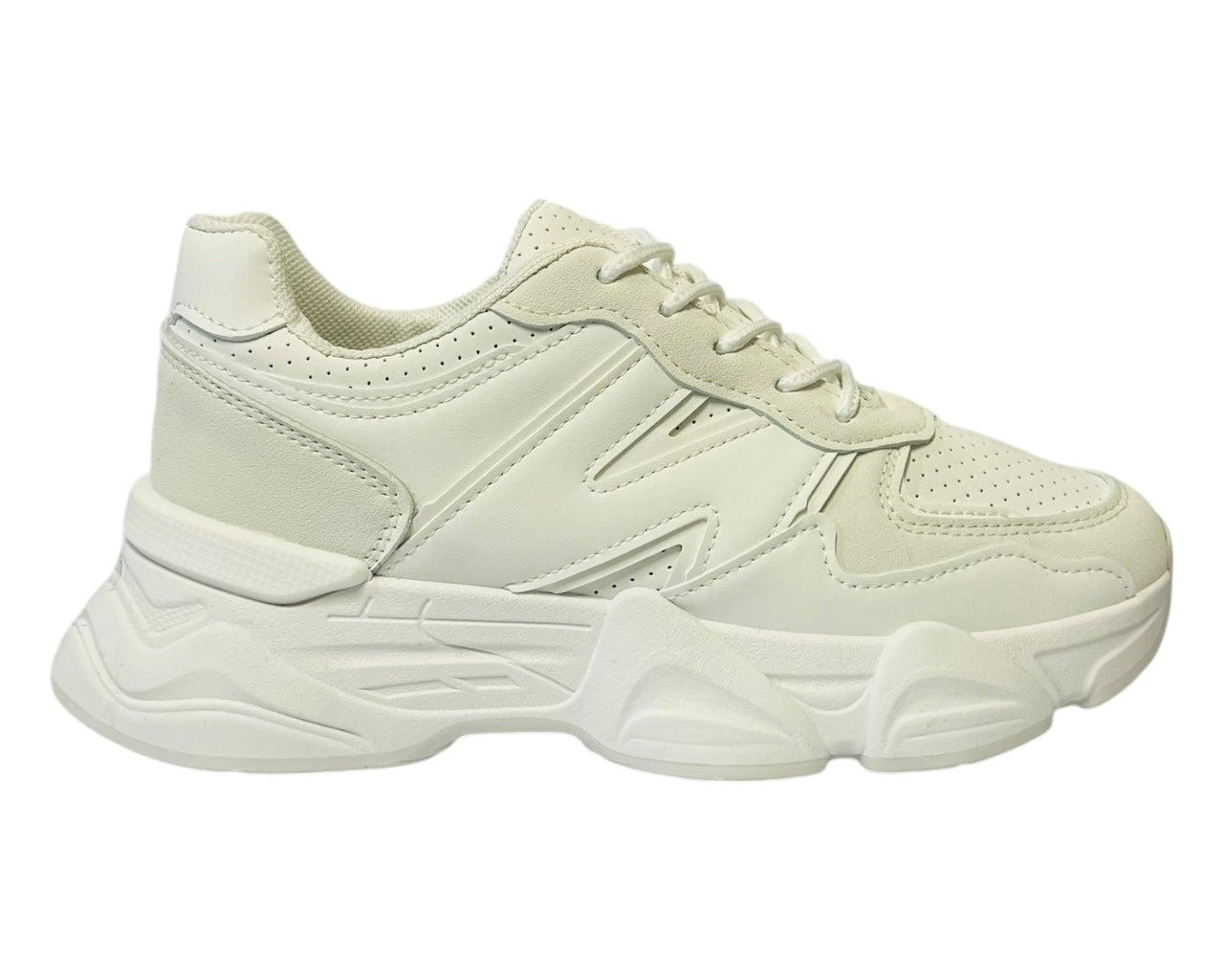 Women's Casual Chunky Sole Lace Up Trainers Size3-8