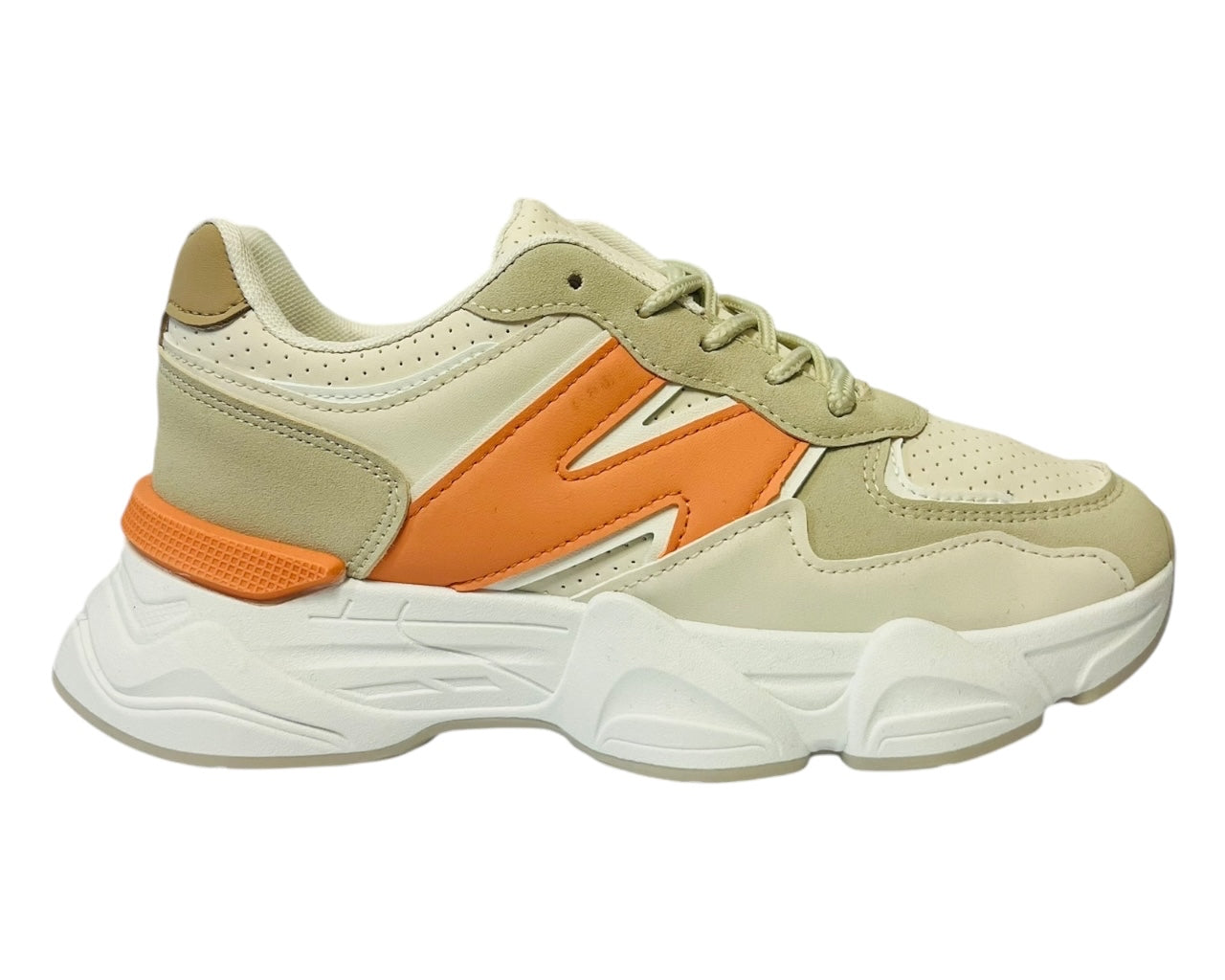 Women's Casual Chunky Sole Lace Up Trainers Size3-8